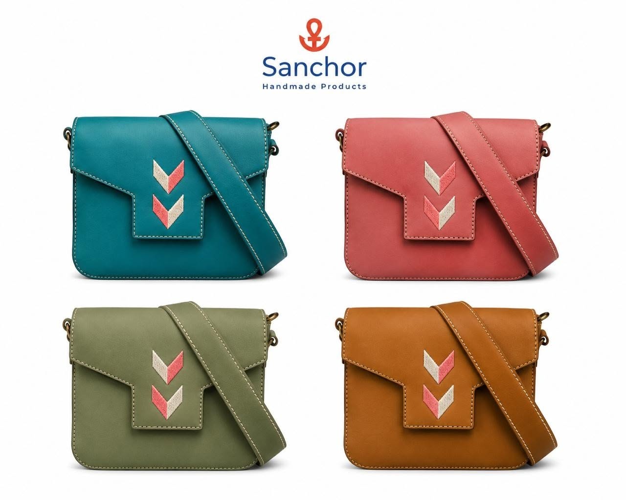 Sanchor colorful handmade crossbody bags